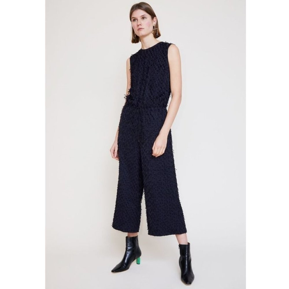 Christian Wijnants Oani Fringe Detail Crop Jumpsuit